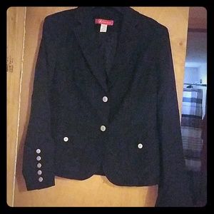 Anne Klein black lined suit. Size 12 usex good co